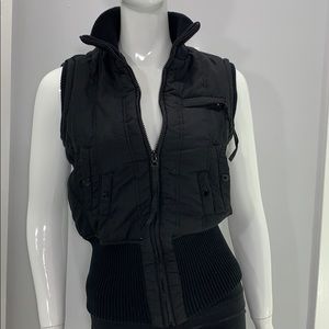 Mango Black winter vest